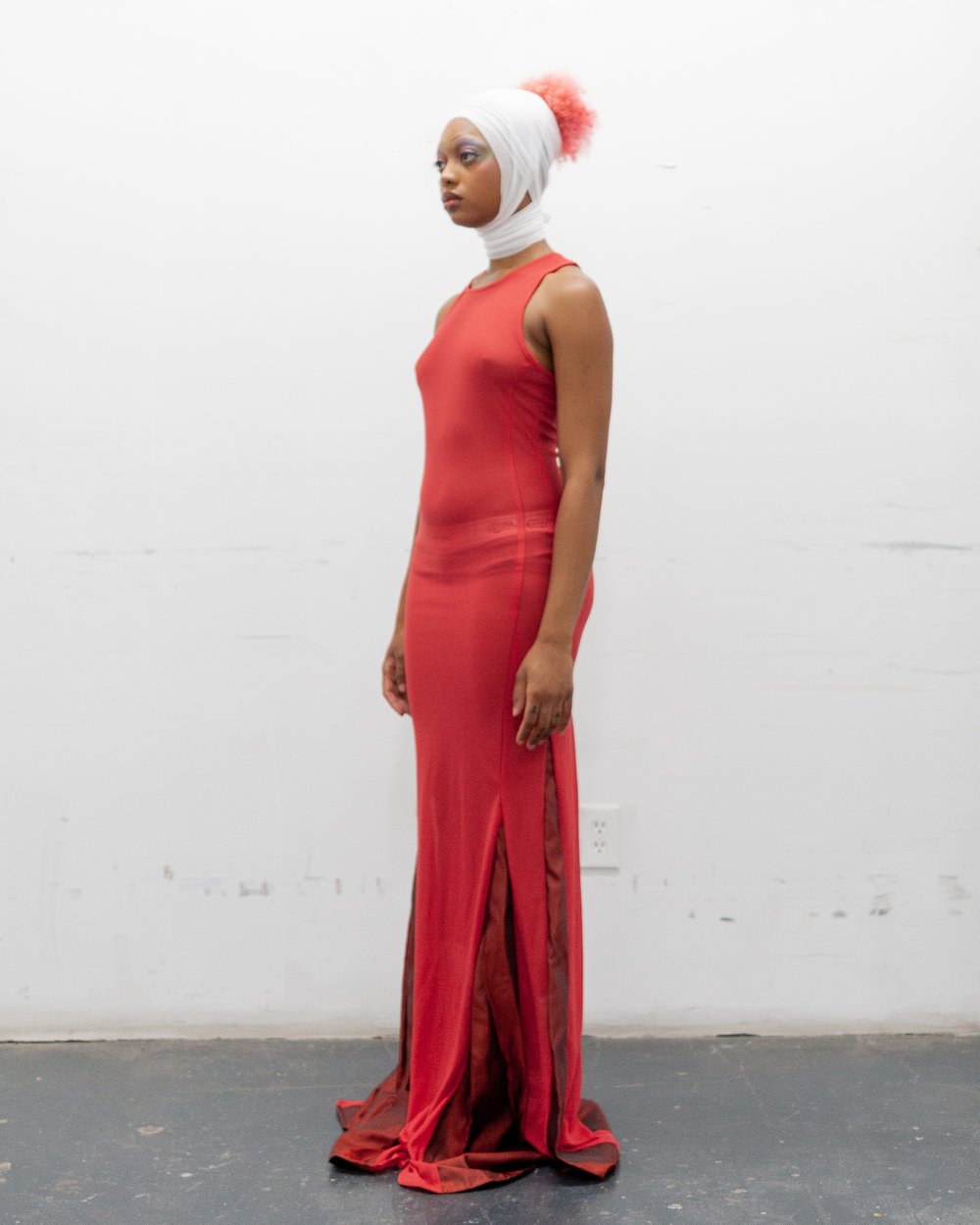 THE VESSEL TANK DRESS (DEEP SCARLET)