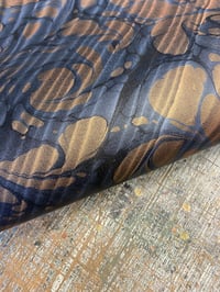 Image 1 of Marbled Arbelave Bookcloth - Black Ripple