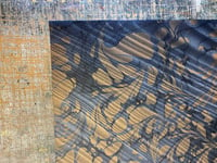 Image 5 of Marbled Arbelave Bookcloth - Black Ripple