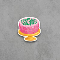 Go F**k Yourself Cake Sticker