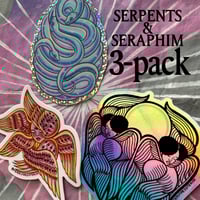 Image 1 of Serpent & Seraphim 3pack sticker bundle