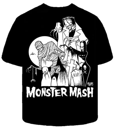 Image of MONSTER MASH UP  - Xlg Mens shirt last one 