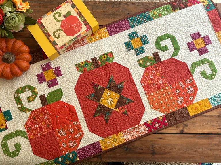 Autumn factory Garden Table Runner Kit by Heather Peterson for Riley Blake Designs