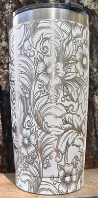 Image 2 of Western Flowers 20oz tumbler