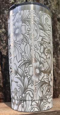 Image 4 of Western Flowers 20oz tumbler