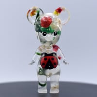 Image 1 of Kilos Kewties Lady Bug Floral Mouse Double Cast Resin Figure