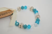 Image 1 of Crystal Blue Friendship Bracelet