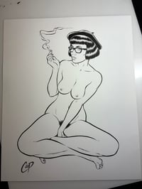 Image 2 of SMOKING NUDENIK Original Art