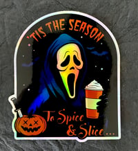 Spice &  Slice Halloween Holographic Large Sticker