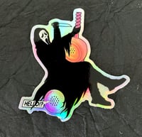 Image 1 of Wrecking ball Scream Halloween Holographic Sticker