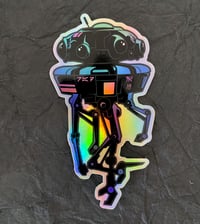 Rainbow Probe Droid Large Holographic Sticker