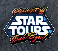 Star Tours "Buh Bye" funny Sticker