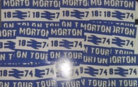 Image 2 of Pack of 20 Big 10x10cm Morton On Tour Football/Ultras Stickers.