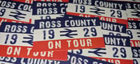 Image 2 of **LAST PACK**Pack of 25 8x4cm Ross County On Tour Football/Ultras Stickers.