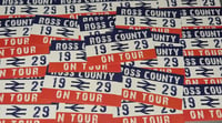 Image 1 of **LAST PACK**Pack of 25 8x4cm Ross County On Tour Football/Ultras Stickers.