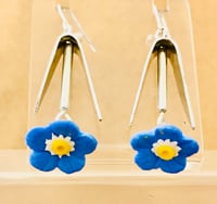 Image 4 of Flower earrings. Daffodil, Cornflower, Forget me Knot or Lily of The Valley.