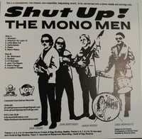 Image 2 of Mono Men "Shut Up!" LP (green translucent vinyl)