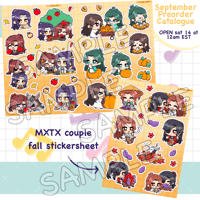 【EXTRAS】M.X.T.X Couple Fall Sticker Sheets 