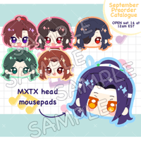 Image 1 of 【PREORDER】M.X.T.X Character Head Mousepads