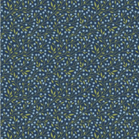 Image 1 of SUNSHINE & CHAMOMILE Berry Thicket-Navy by Lori Wood for Poppie Cotton