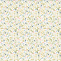Image 1 of SUNSHINE & CHAMOMILE Berry Thicket-White  by Lori Wood for Poppie Cotton