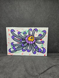 Image 1 of Creepy Chrysanthemum 👁 ORIGINAL PAINTING