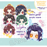 【PREORDER】M.X.T.X Character Head Glitter Acrylic Charm 