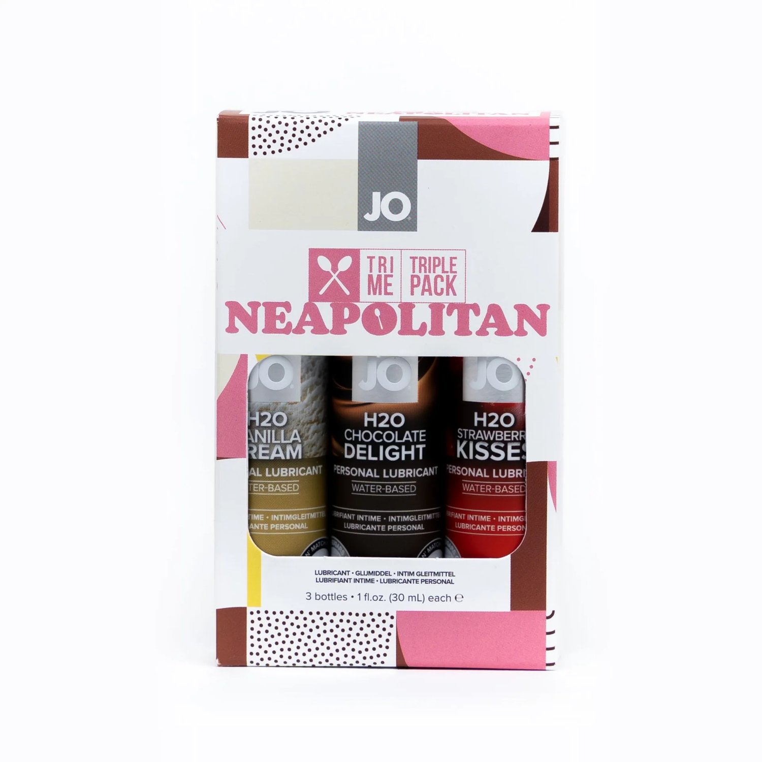 Image of JO® Tri-Me Triple Packs - Neapolitan
