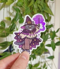 Image 1 of Wizard Cat - Holographic Sticker