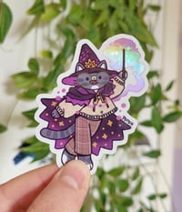 Image 2 of Wizard Cat - Holographic Sticker