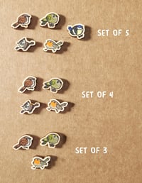 Image 3 of Garden Birds Wood Magnets
