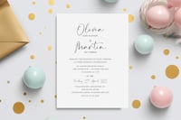 Wonderful Us Wedding Invitations Set of 10 