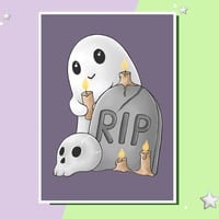 Art Print - Cute Ghost