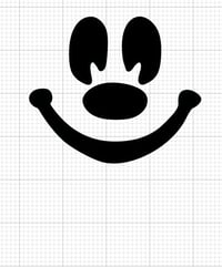 5cm felt smiley