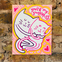 Image 1 of 'Snugglepuss'  Hand Painted Multiple