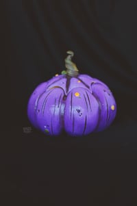 Image 4 of Purple Jack-O-Lantern candle holder