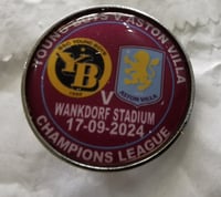 Young Boys V Villa Champions League match badge