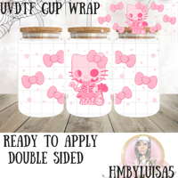 Skelly x Kitty UV DTF cup wrap 