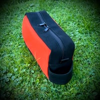 Image 3 of Free Ship - Canvas DOPP Kit - 18oz Orange & Black - Special Price