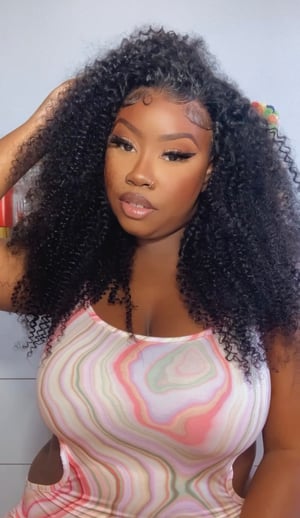 Image of Jerry Curly 7x5 HD Lace Closure Wig in 22”
