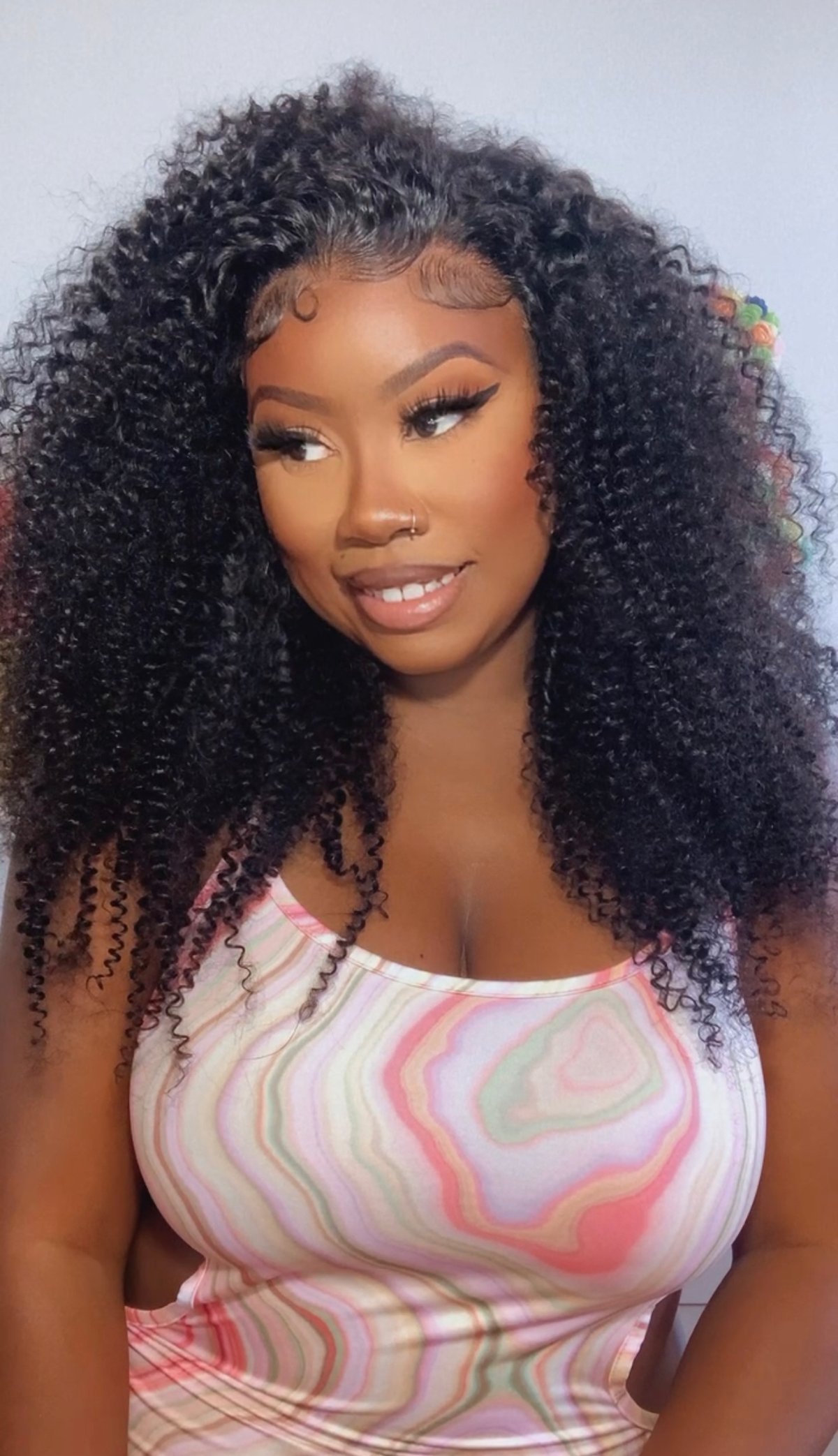 Image of Jerry Curly 7x5 HD Lace Closure Wig in 22”