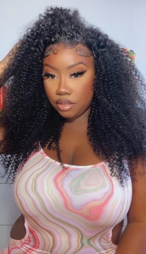 Image of Jerry Curly 7x5 HD Lace Closure Wig in 22”