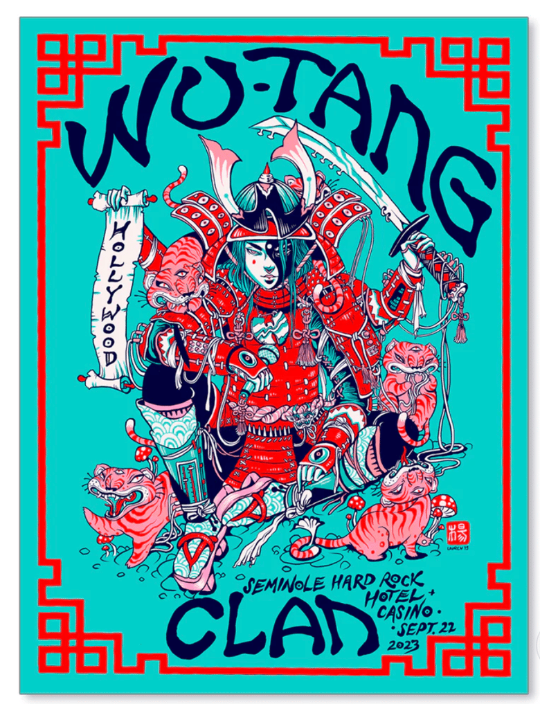 Image of WU TANG CLAN Licensed Gig Poster