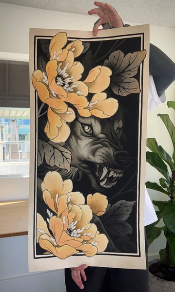 Image of XL Wolf Print 