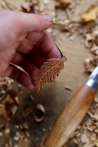 Image 8 of Fern Leaf Pendant Necklace. 