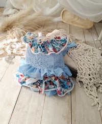 Image 1 of Sitter set for photo shoots | Malwina | age 9-12 months | floral blue