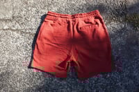 Image 3 of 633z3r All Patched Up Sweatshorts - Oxblood