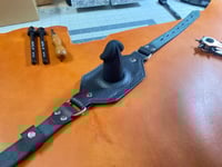 Image 5 of Bondage Leather Penis Gag - Panel Gag 
