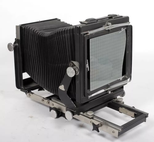 Image of Calumet C1 8X10 camera with 14" F9 (355mm) lens + holder #4270