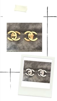 Image 2 of Gold CC Earrings 
